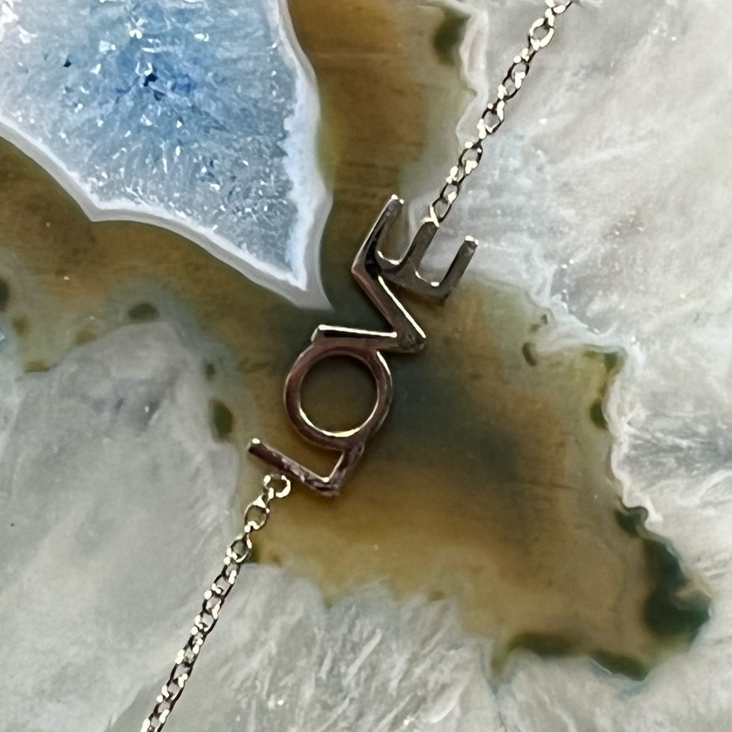 Nwt Maya Brenner Silver-Tone “Love” Bracelet From Fff — image 8 of 8